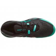 TÊNIS ASICS GEL RESOLUTION X CLAY - BLACK/AURORA GREEN